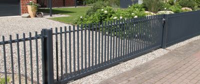 Commercial Aluminum Fence Installation