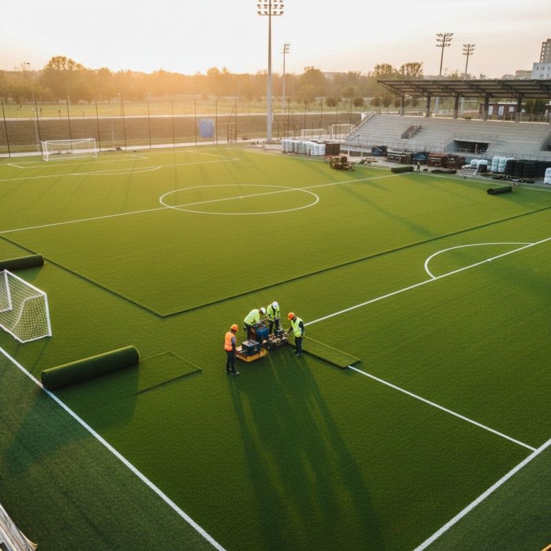Commercial Artificial Turf Installation