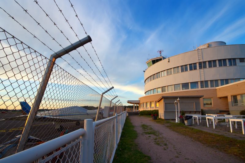 Commercial Barbed Wire Fence Installation