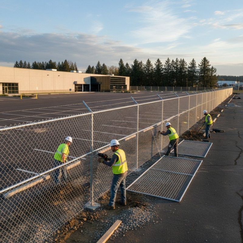 Commercial Chain Link Fence Installation