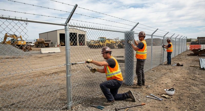 Commercial Chain Link Fence Installation