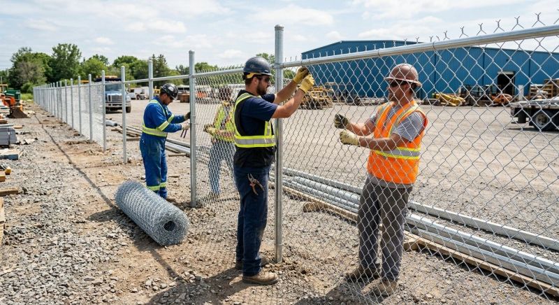 Commercial Chain Link Fence Installation
