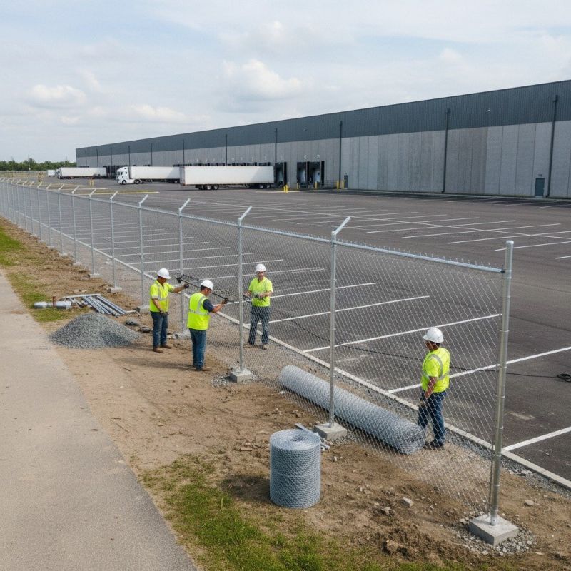 Commercial Chain Link Fence Installation