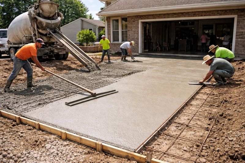 Commercial Concrete Driveway Installation