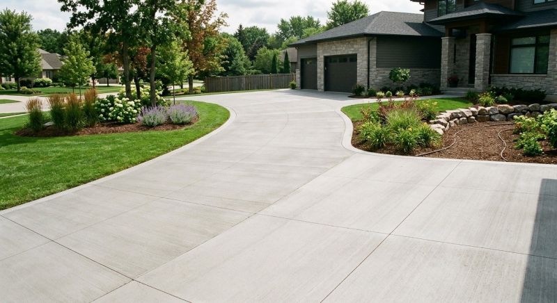 Commercial Concrete Driveway Installation