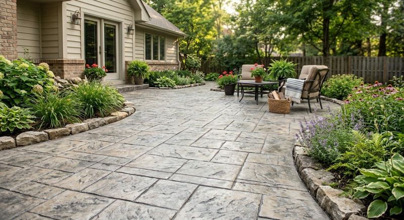 Commercial Concrete Patio Installation
