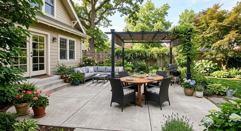 Commercial Concrete Patio Installation