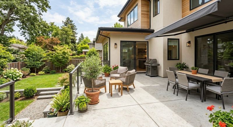 Commercial Concrete Patio Installation