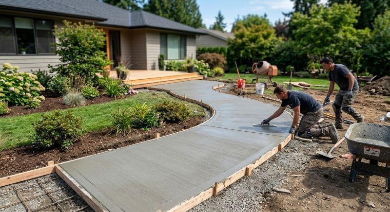 Commercial Concrete Patio Installation