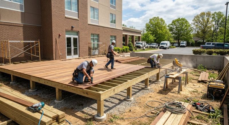 Commercial Deck Installation