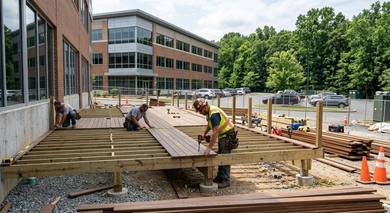 Commercial Deck Installation