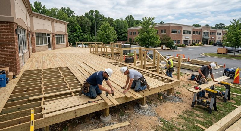 Commercial Deck Installation