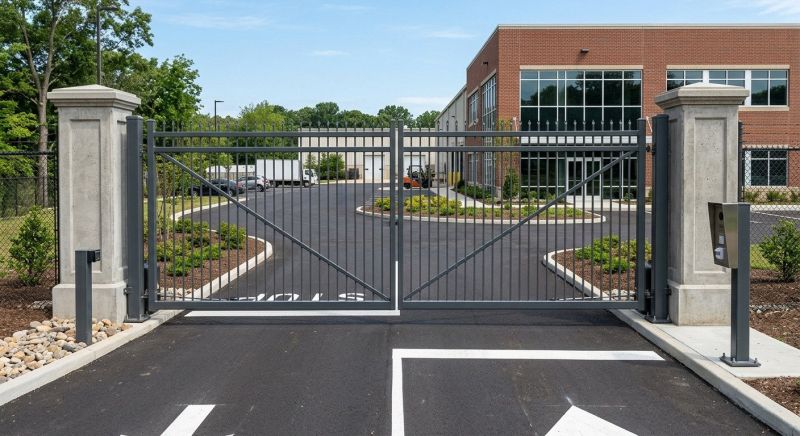 Commercial Driveway Gate Installation