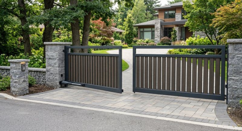 Commercial Driveway Gate Installation