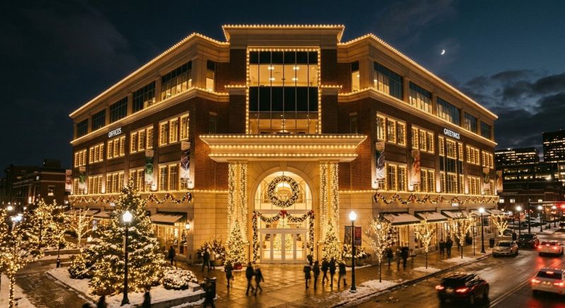 Commercial Holiday Lights Installation