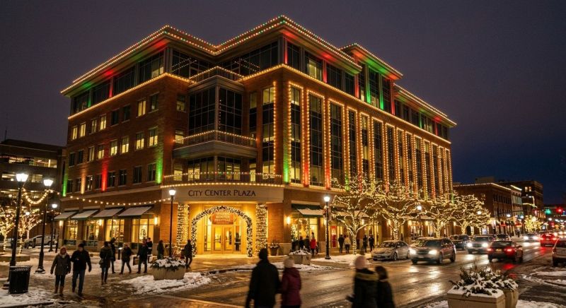 Commercial Holiday Lights Installation