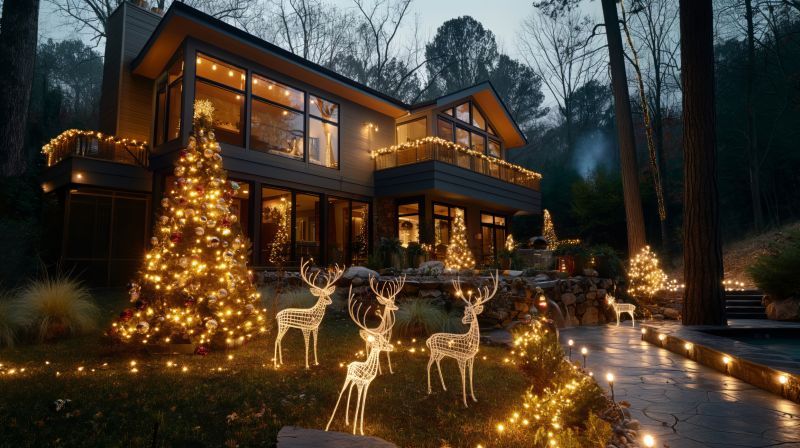 Commercial Holiday Lights Installation