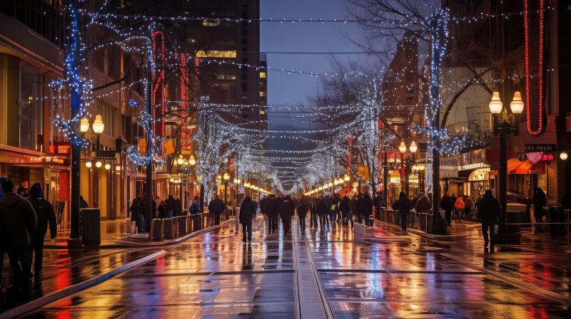 Commercial Holiday Lights Installation