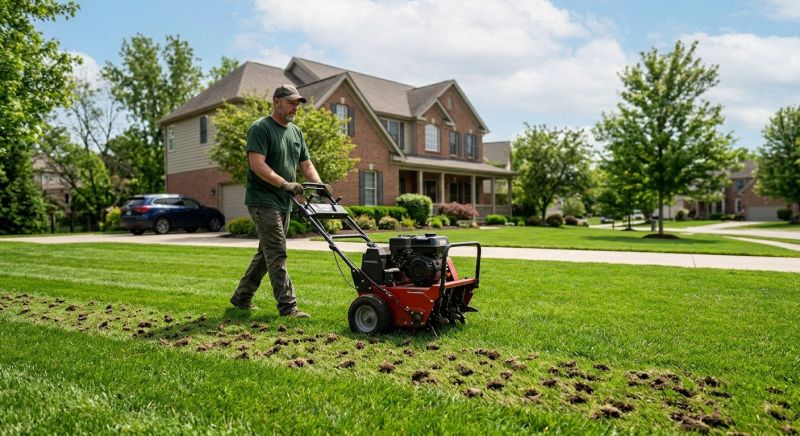 Commercial Lawn Aeration