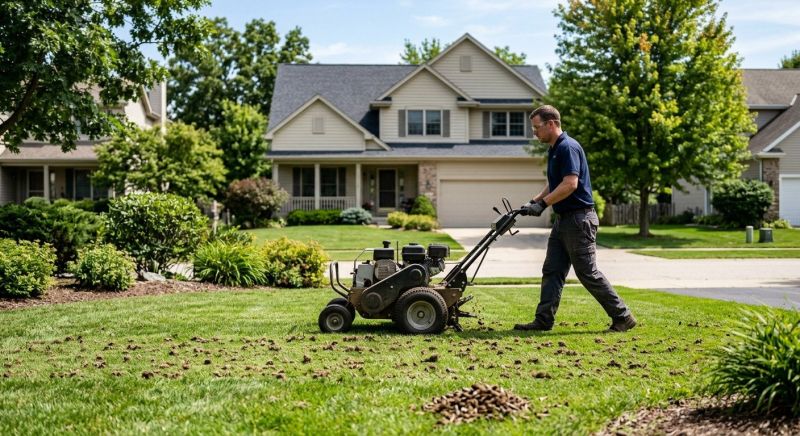 Commercial Lawn Aeration