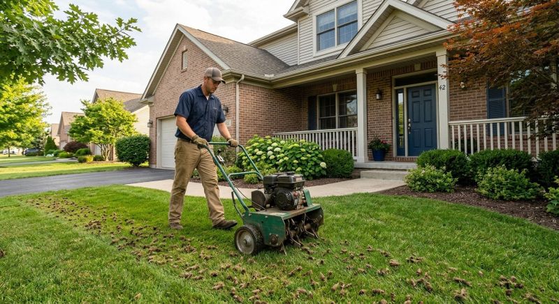 Commercial Lawn Aeration