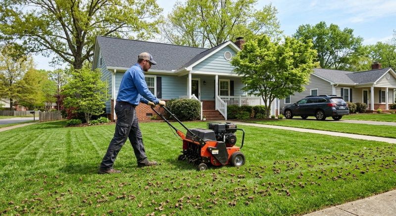 Commercial Lawn Aeration