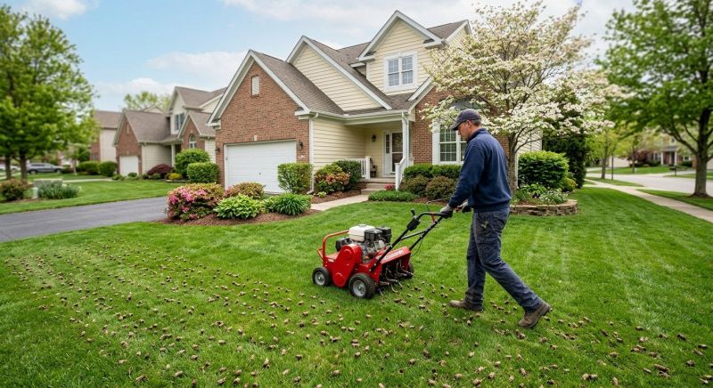Commercial Lawn Aeration