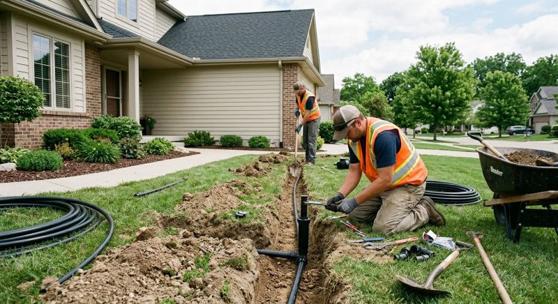 Commercial Lawn Sprinklers Installation