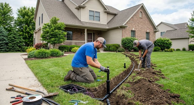 Commercial Lawn Sprinklers Installation