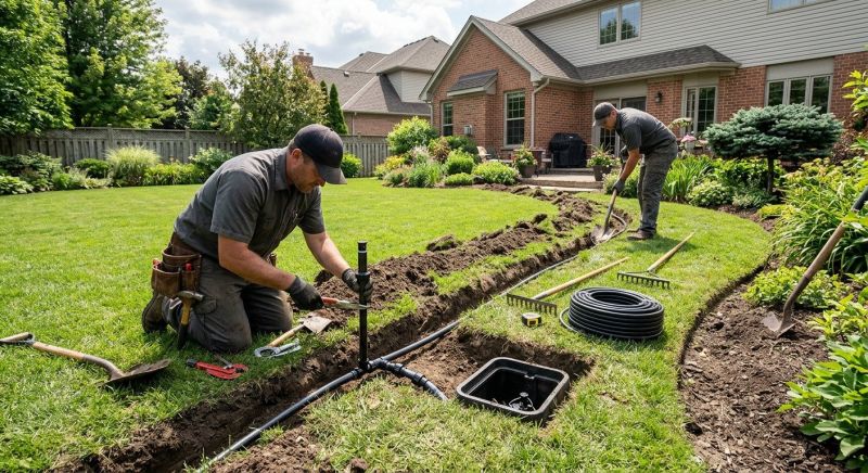 Commercial Lawn Sprinklers Installation