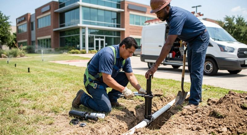 Commercial Lawn Sprinklers Repair