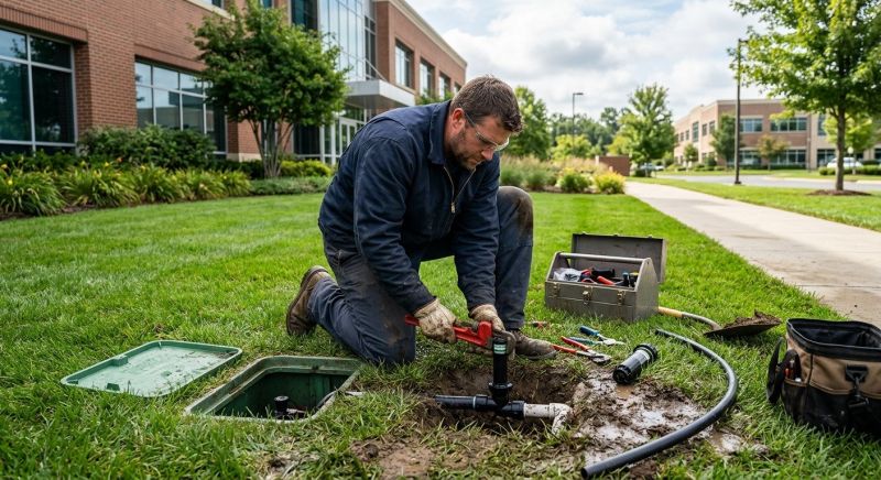Commercial Lawn Sprinklers Repair