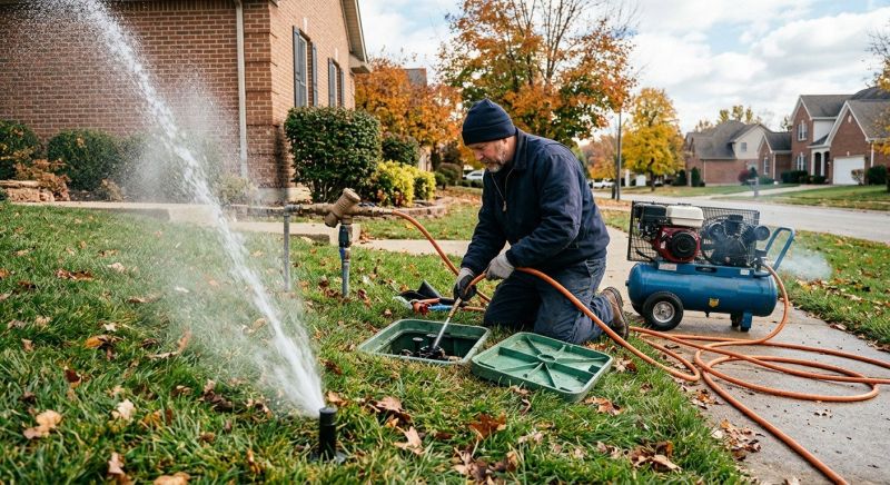 Commercial Lawn Sprinklers Winterization