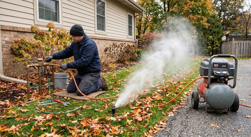 Commercial Lawn Sprinklers Winterization