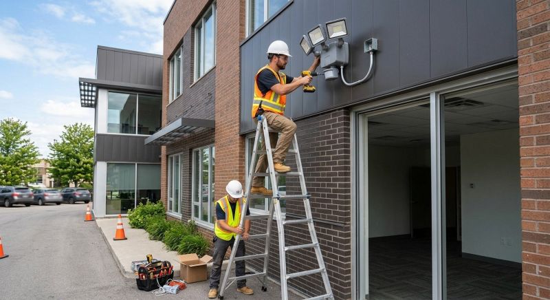 Commercial Outdoor Lighting Installation