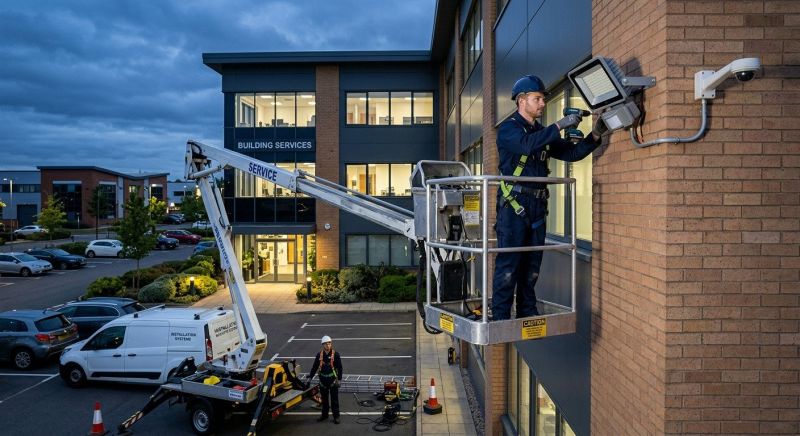 Commercial Outdoor Lighting Installation