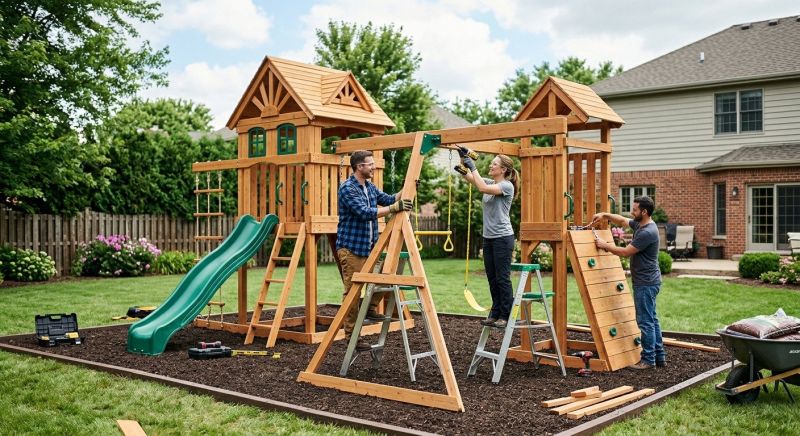 Commercial Outdoor Play Equipment Installation