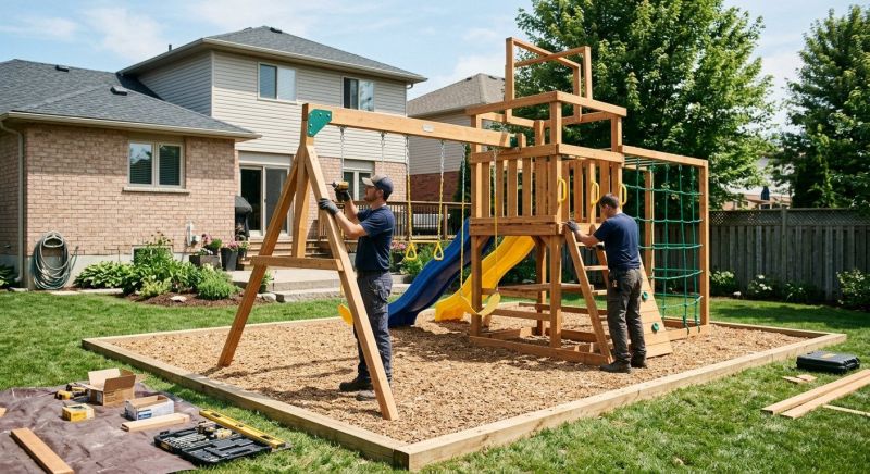 Commercial Outdoor Play Equipment Installation
