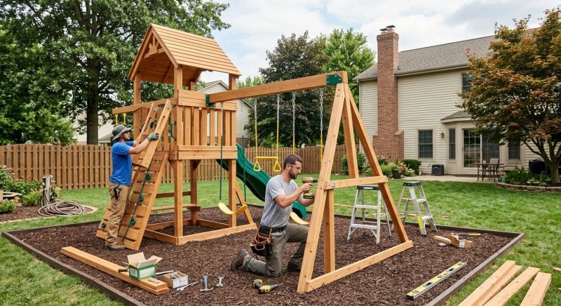 Commercial Outdoor Play Equipment Installation