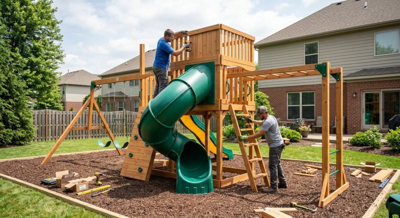 Commercial Outdoor Play Equipment Installation