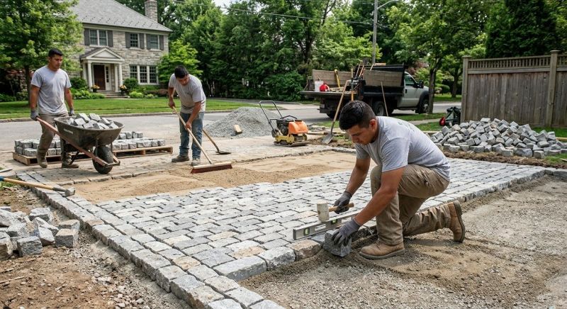 Commercial Pavers Installation