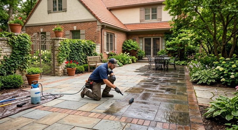 Commercial Pavers Sealing