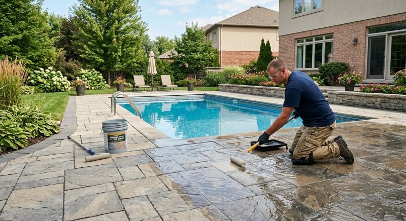 Commercial Pavers Sealing