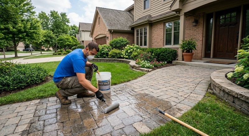 Commercial Pavers Sealing