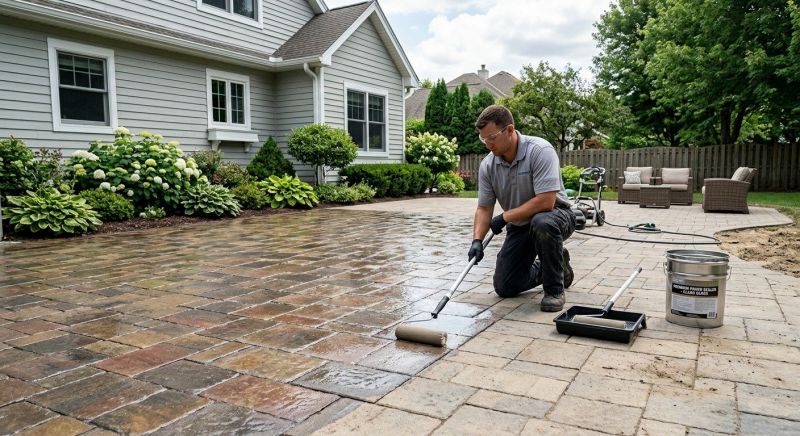 Commercial Pavers Sealing