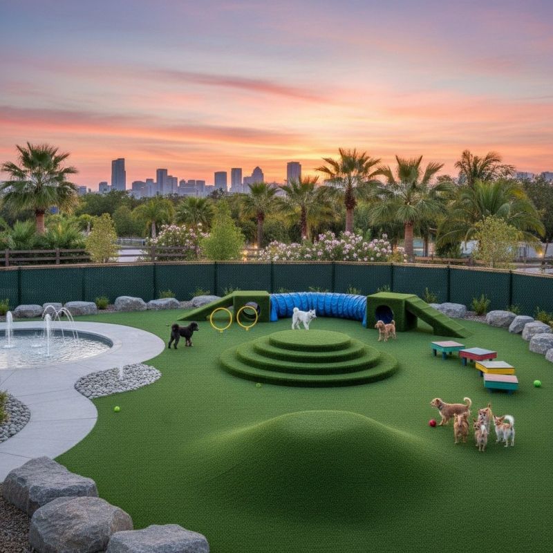 Commercial Pet Turf Installation