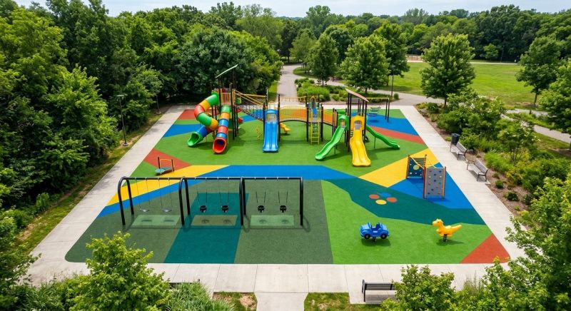 Commercial Playground Turf Installation