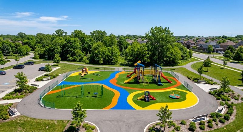 Commercial Playground Turf Installation