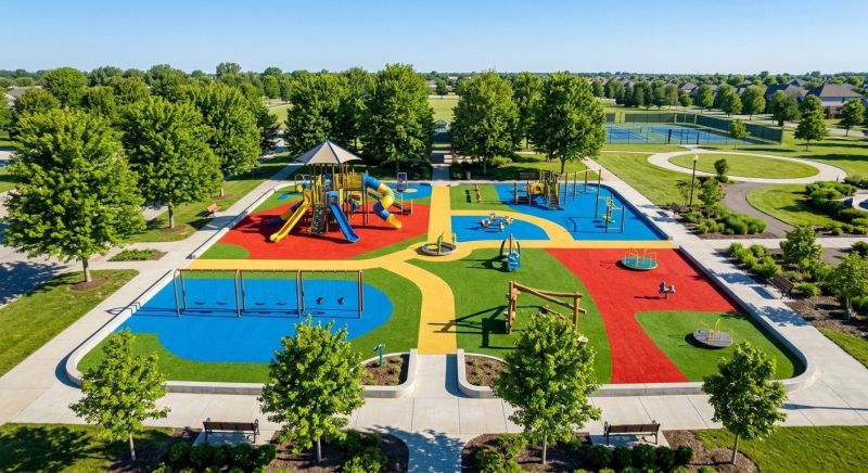 Commercial Playground Turf Installation