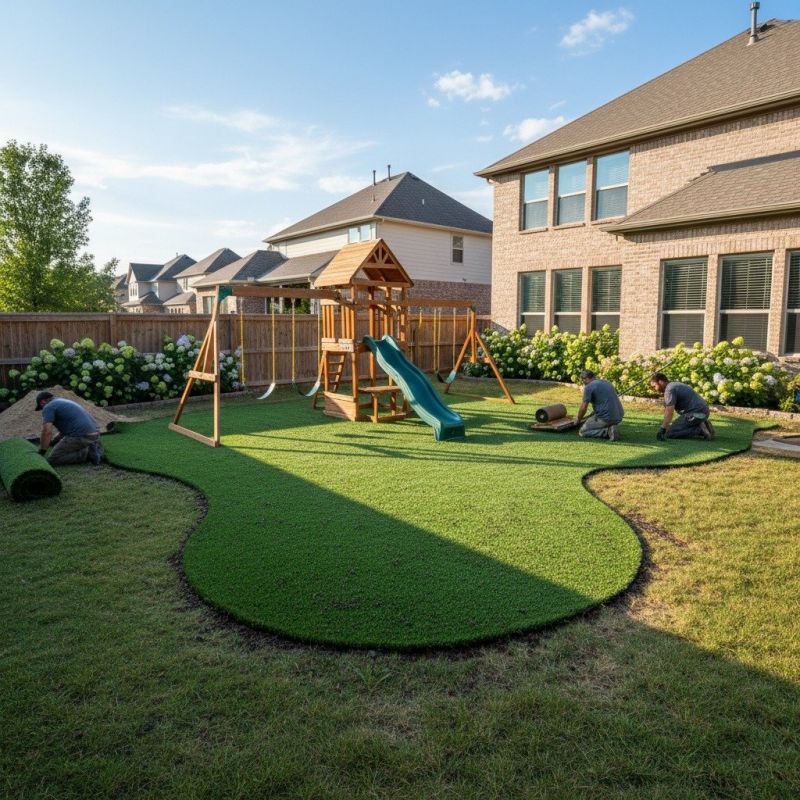 Commercial Playground Turf Installation